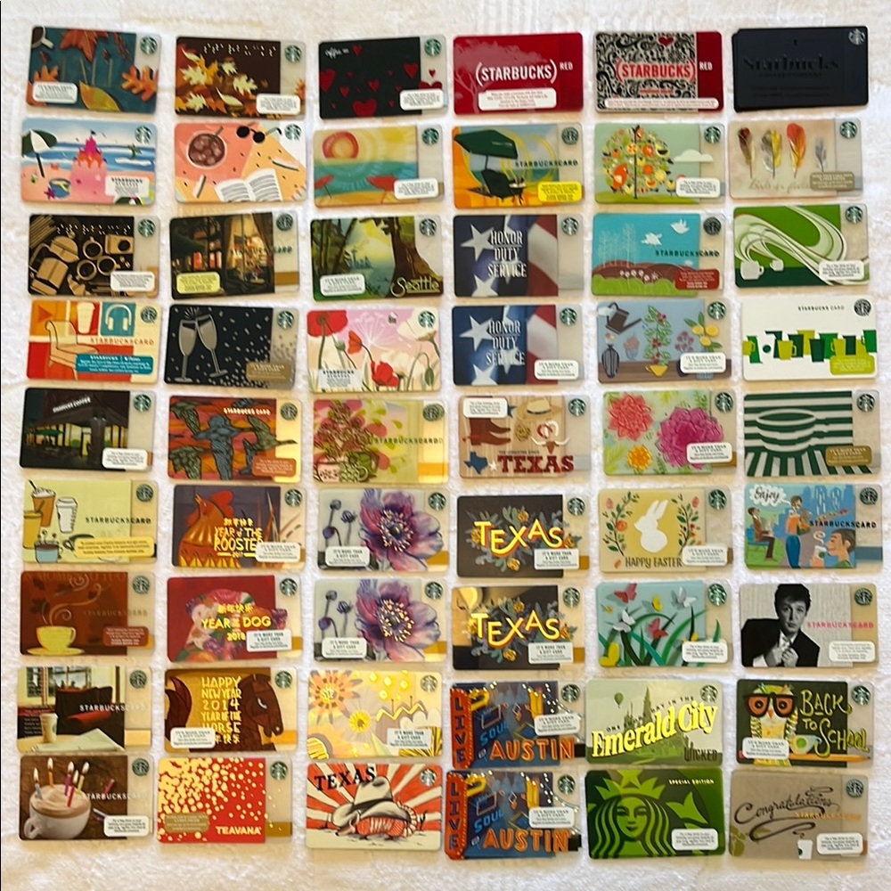 Collection of Starbucks Gift Cards (set 1)